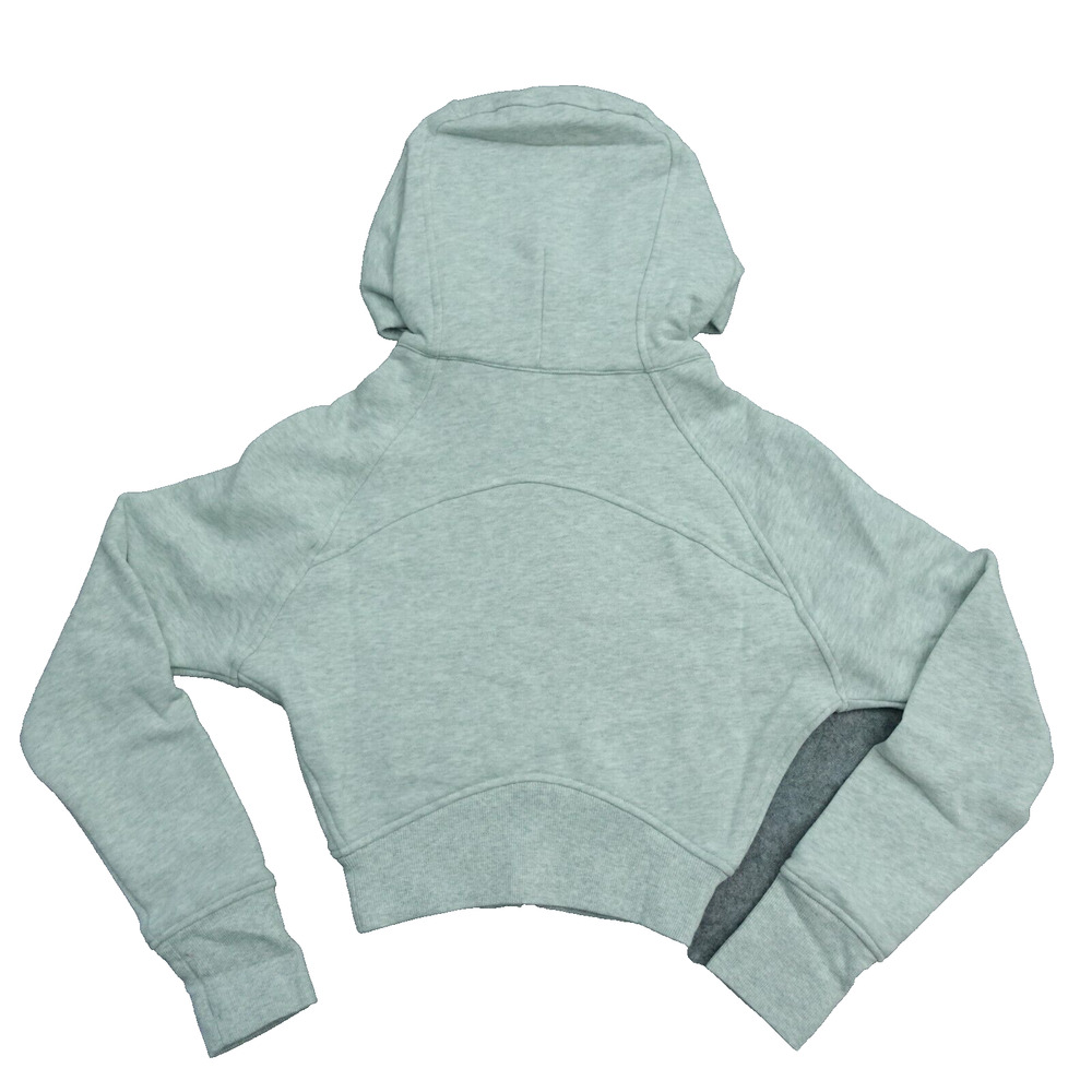 New Lululemon Size 4 Scuba Full Zip Cropped Hoodie HCUG Heathered Gray - Picture 2 of 10